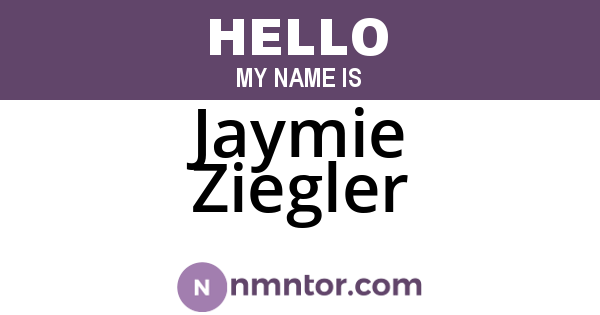 Jaymie Ziegler