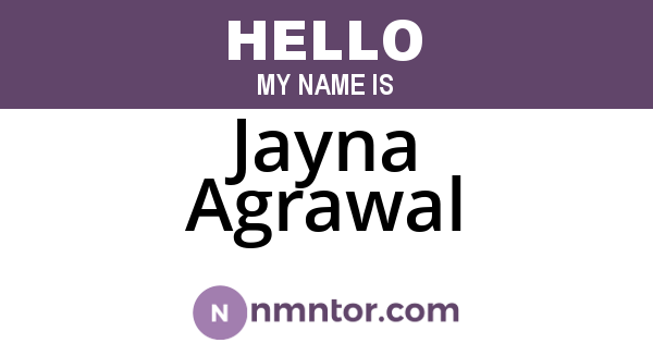 Jayna Agrawal