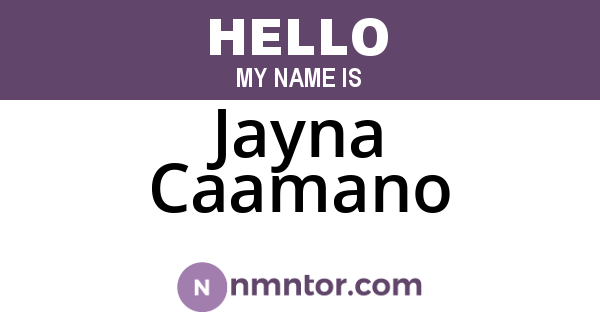 Jayna Caamano