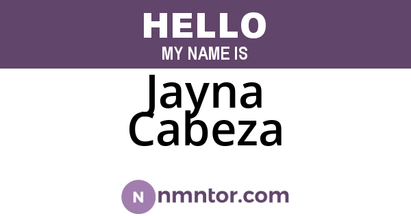 Jayna Cabeza