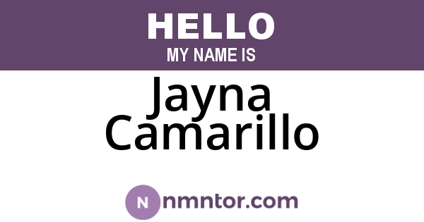 Jayna Camarillo