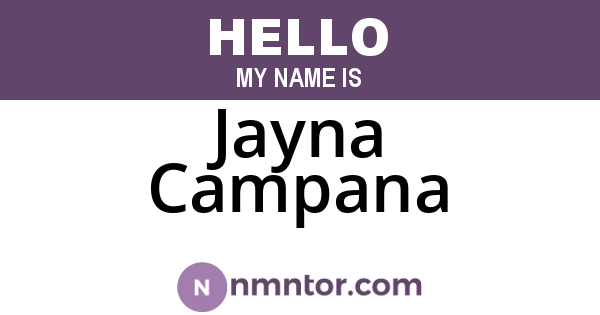 Jayna Campana