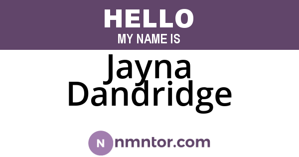 Jayna Dandridge