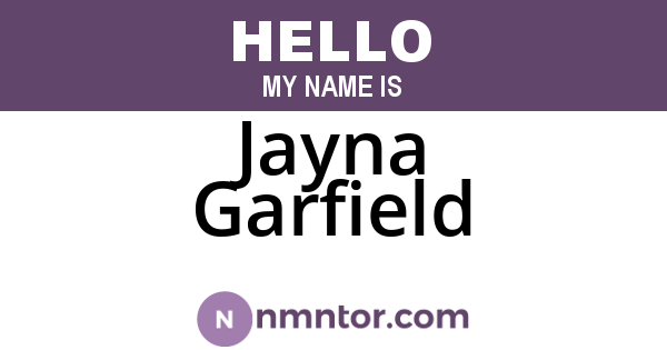 Jayna Garfield