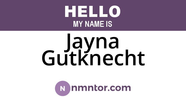 Jayna Gutknecht