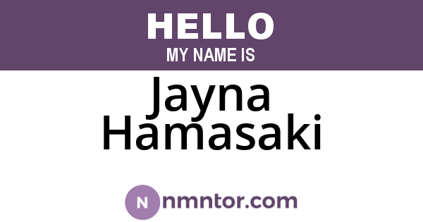 Jayna Hamasaki