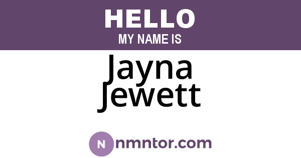 Jayna Jewett