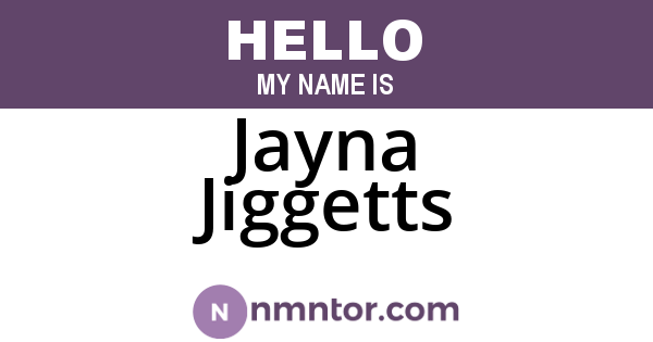 Jayna Jiggetts