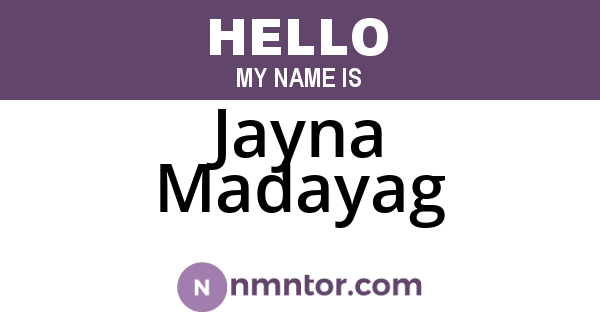 Jayna Madayag