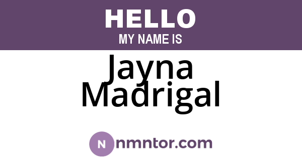 Jayna Madrigal