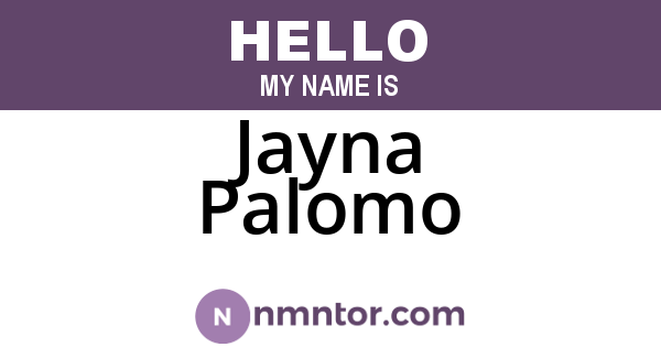 Jayna Palomo