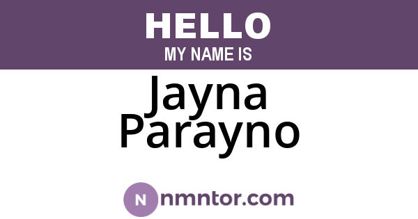 Jayna Parayno