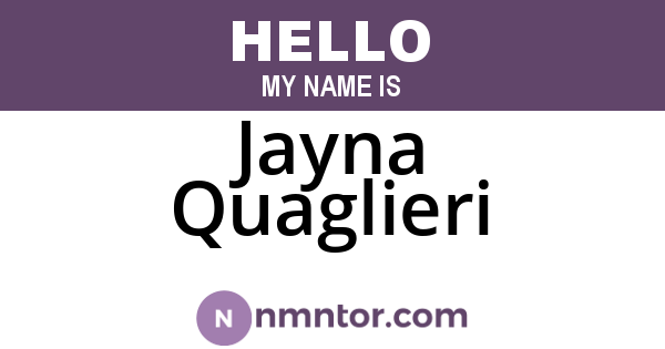 Jayna Quaglieri