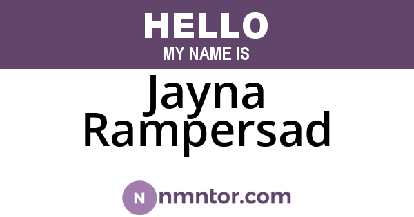Jayna Rampersad