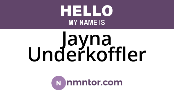 Jayna Underkoffler