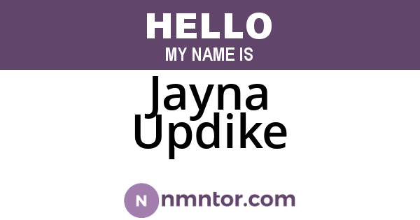 Jayna Updike