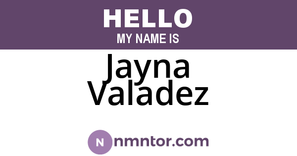 Jayna Valadez