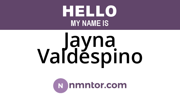 Jayna Valdespino