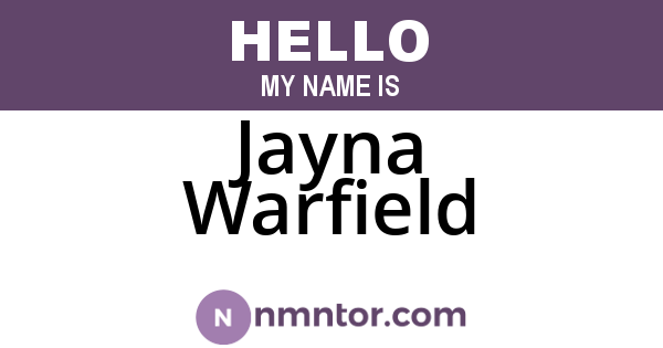 Jayna Warfield