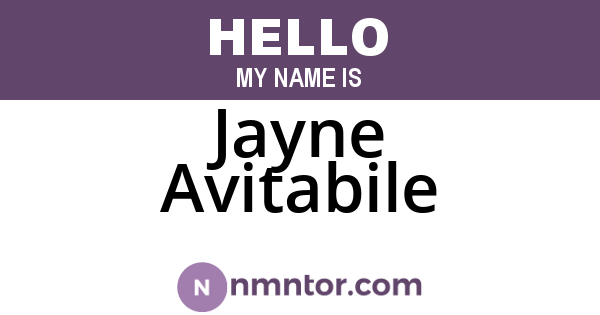 Jayne Avitabile
