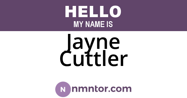 Jayne Cuttler