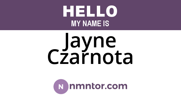 Jayne Czarnota