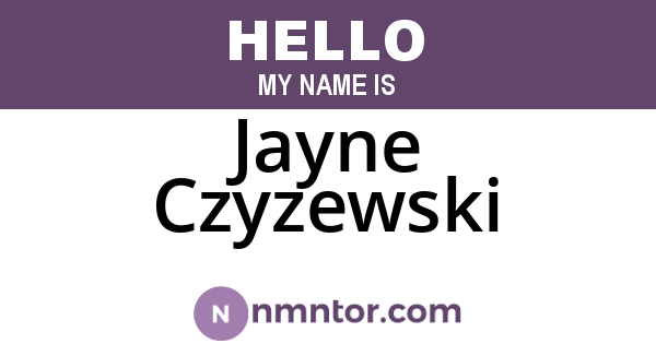 Jayne Czyzewski
