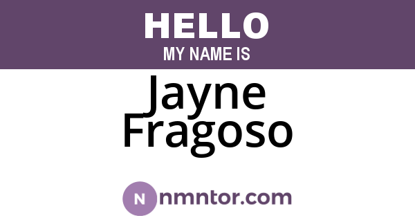Jayne Fragoso