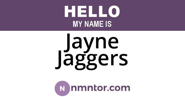Jayne Jaggers