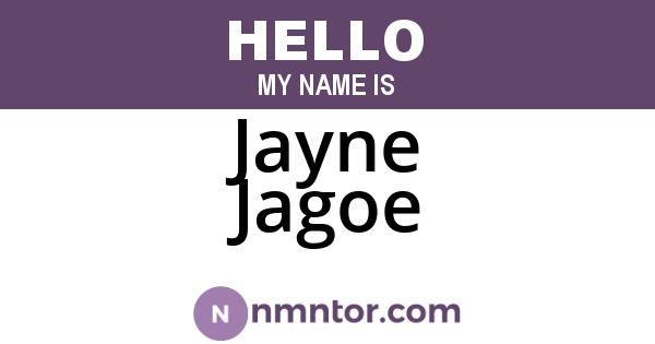 Jayne Jagoe