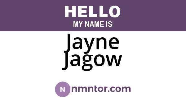 Jayne Jagow