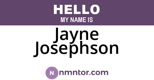 Jayne Josephson