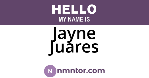 Jayne Juares