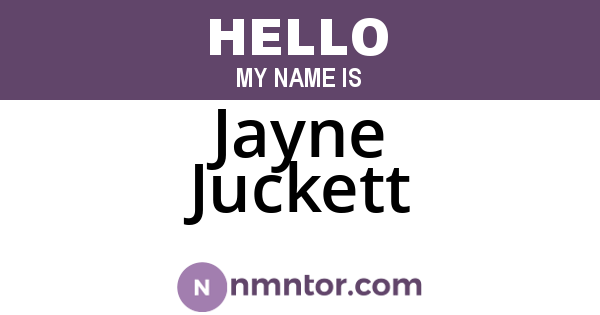 Jayne Juckett
