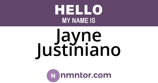 Jayne Justiniano