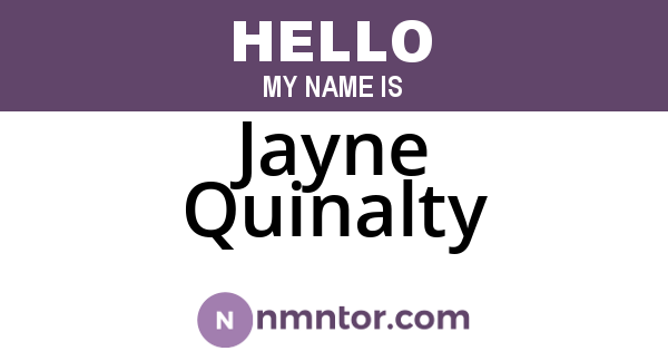 Jayne Quinalty