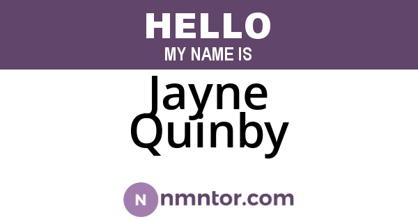 Jayne Quinby