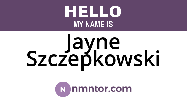 Jayne Szczepkowski