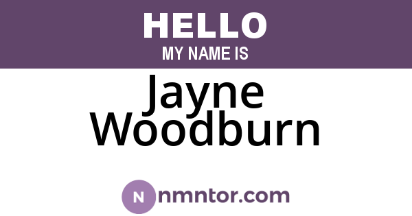 Jayne Woodburn