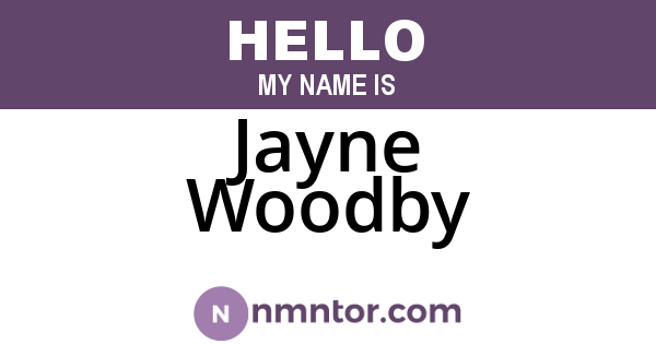Jayne Woodby