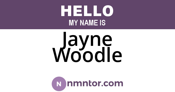 Jayne Woodle