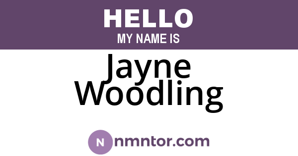 Jayne Woodling