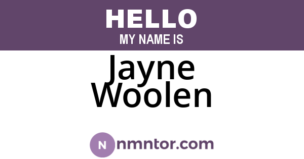Jayne Woolen