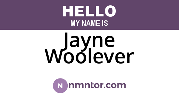 Jayne Woolever