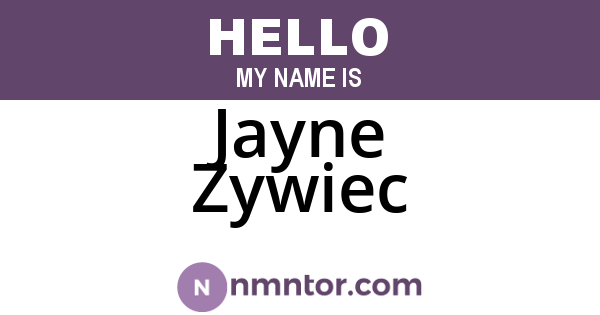 Jayne Zywiec