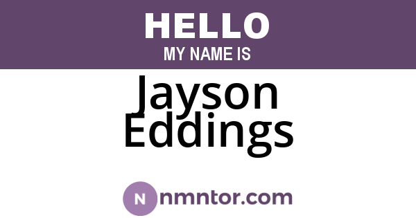 Jayson Eddings
