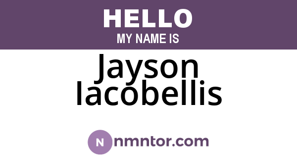 Jayson Iacobellis