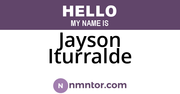 Jayson Iturralde