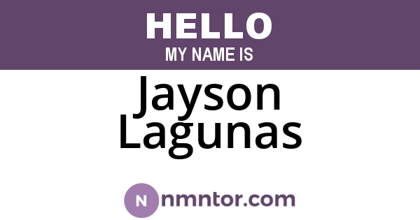 Jayson Lagunas