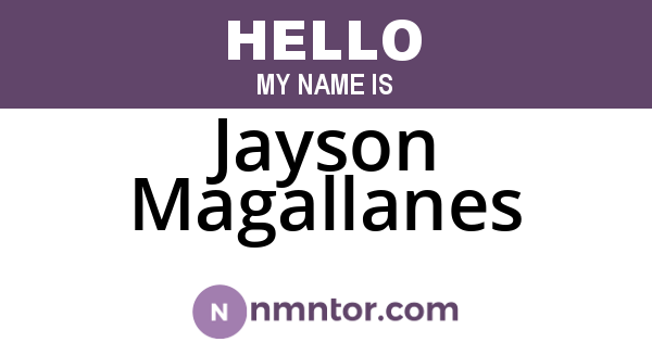 Jayson Magallanes